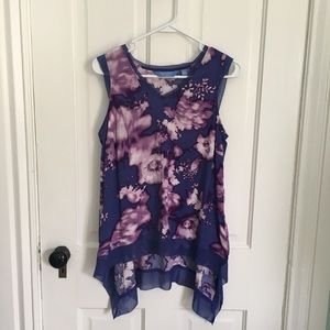 Simply Vera Wang floral sleeveless top